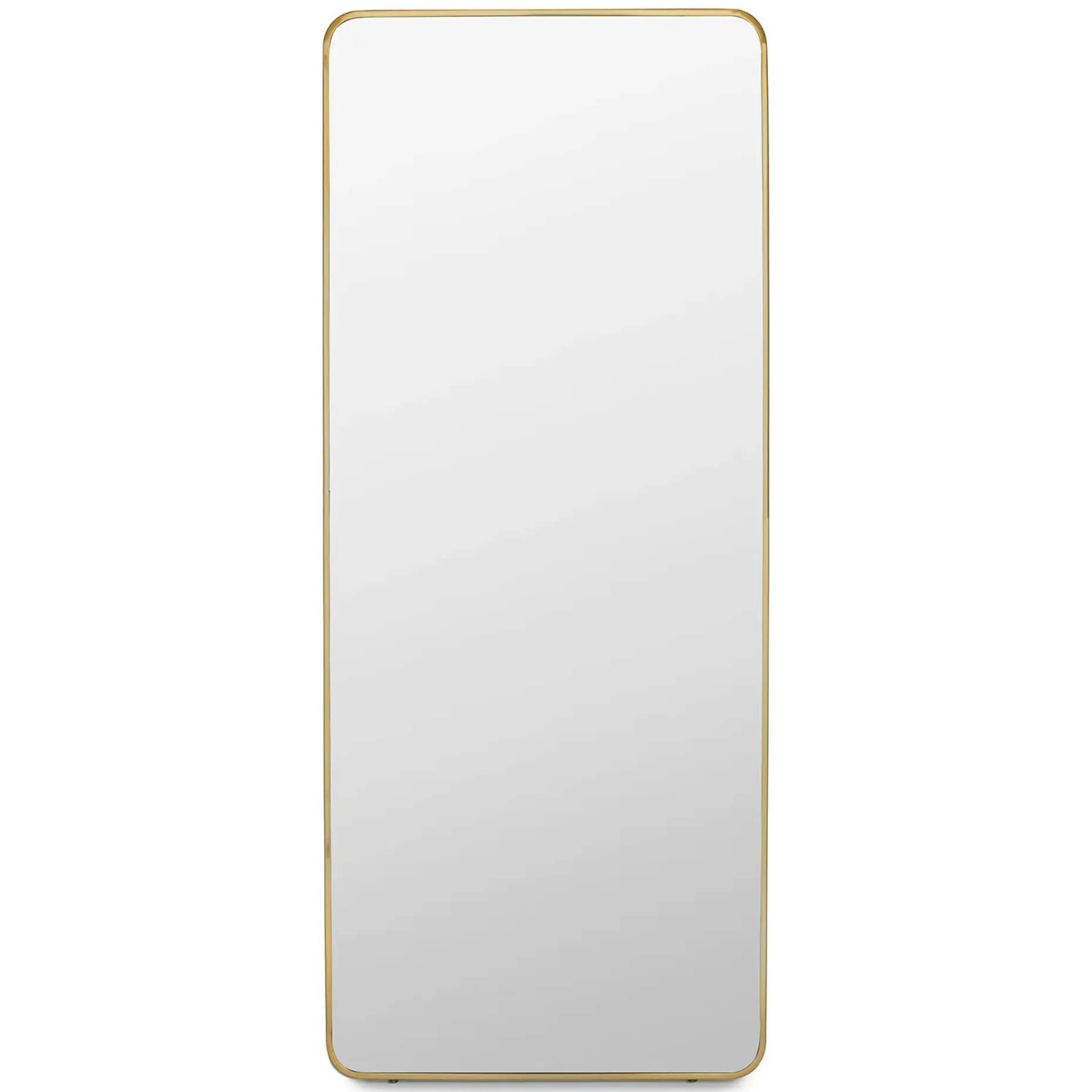Mansfield Floor Mirror - Brass