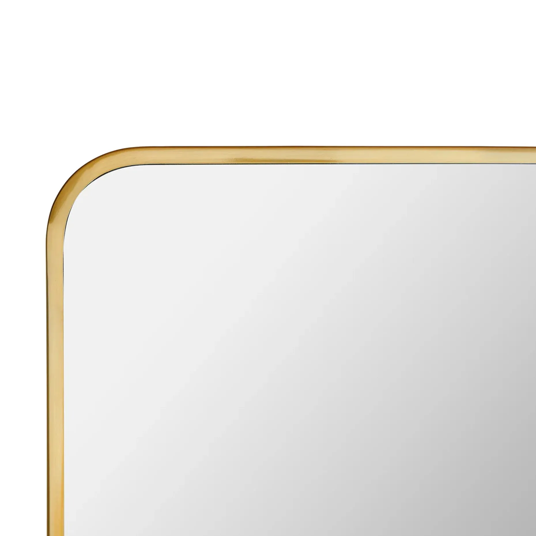 Mansfield Floor Mirror - Brass