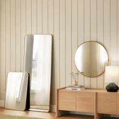 Mansfield Floor Mirror - Brass