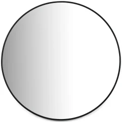 Mansfield Large Round Wall Mirror - Black