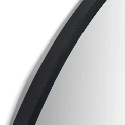 Mansfield Large Round Wall Mirror - Black