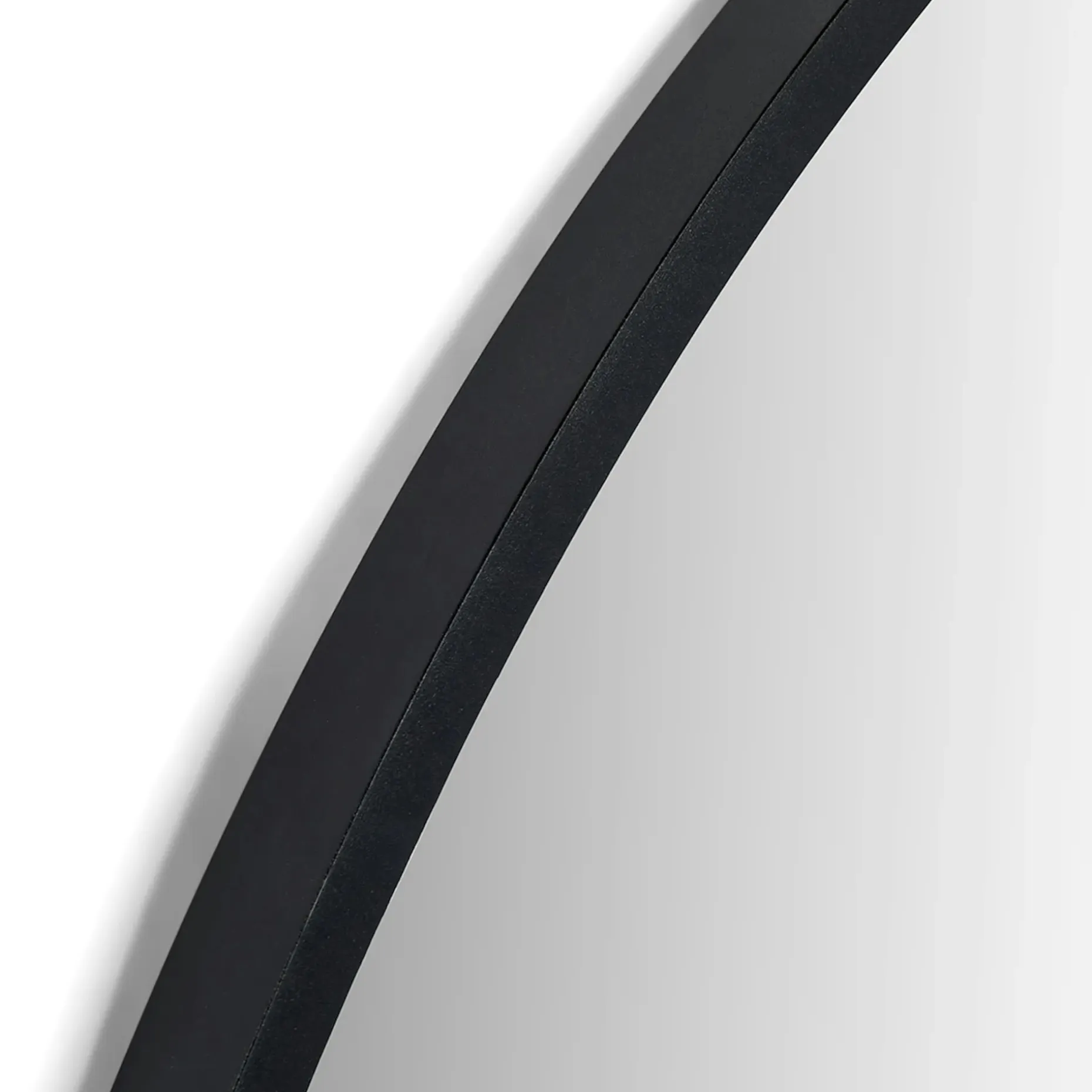 Mansfield Large Round Wall Mirror - Black