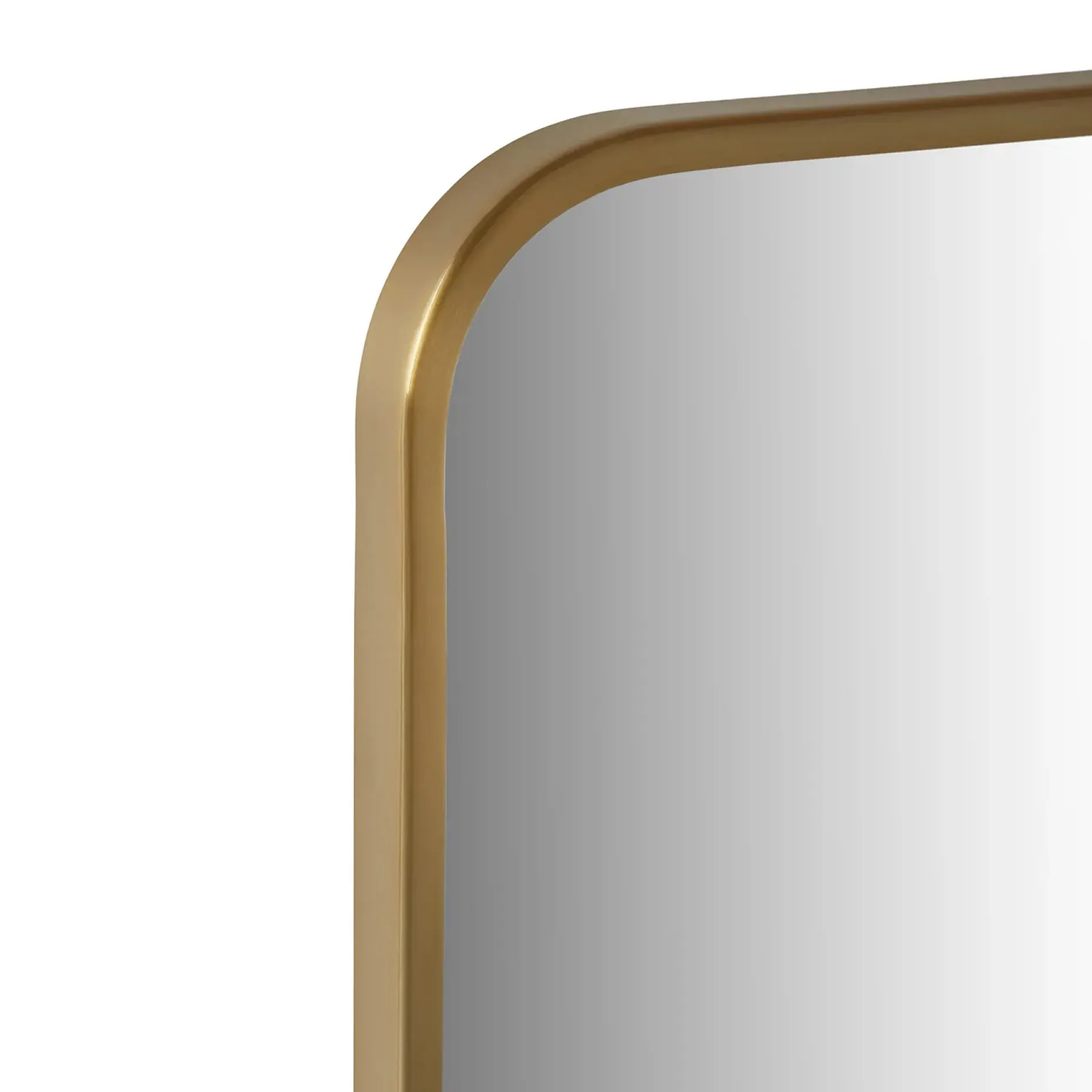 Mansfield Rectangular Wall Mirror - Brass
