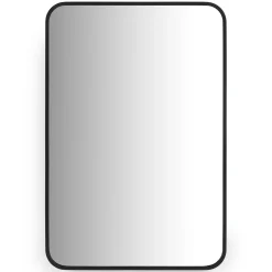 Mansfield Rectangular Wall Mirror - Black