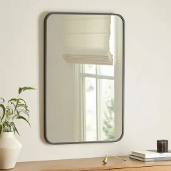 Mansfield Rectangular Wall Mirror - Black