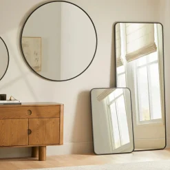 Mansfield Rectangular Wall Mirror - Black