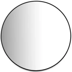 Mansfield Small Round Wall Mirror - Black