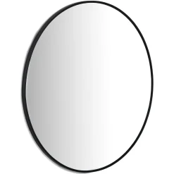 Mansfield Small Round Wall Mirror - Black