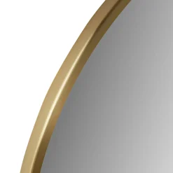 Mansfield Small Round Wall Mirror - Brass
