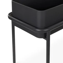 Marais Low Outdoor Planter - Black