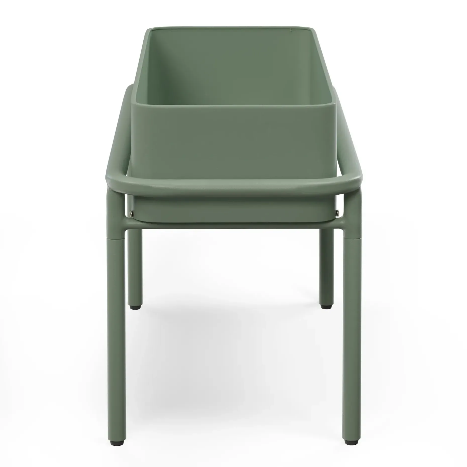Marais Low Outdoor Planter - Khaki Green