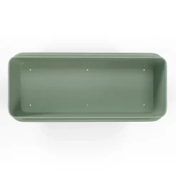 Marais Low Outdoor Planter - Khaki Green