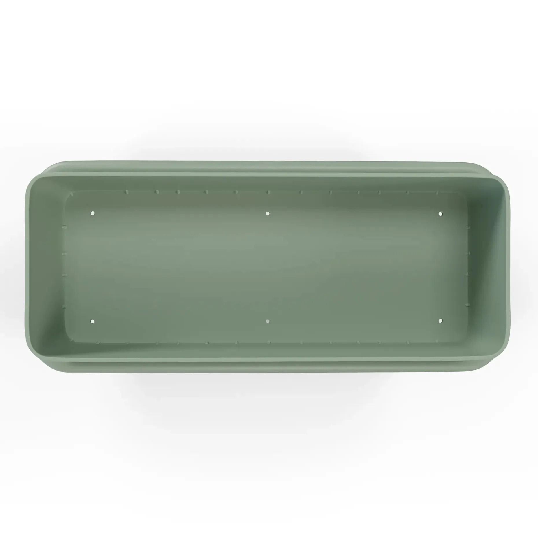 Marais Low Outdoor Planter - Khaki Green