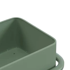 Marais Low Outdoor Planter - Khaki Green