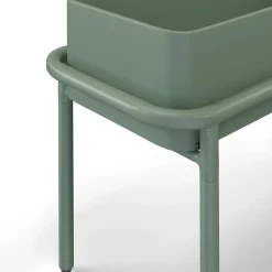 Marais Low Outdoor Planter - Khaki Green