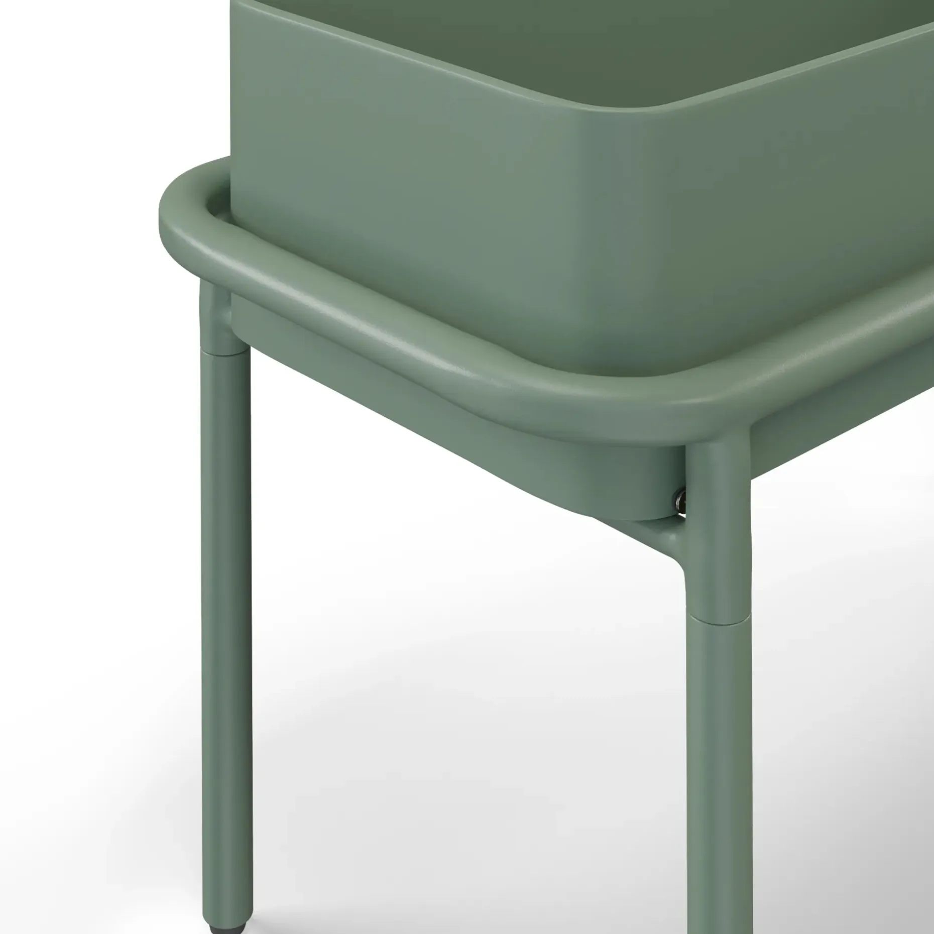 Marais Low Outdoor Planter - Khaki Green