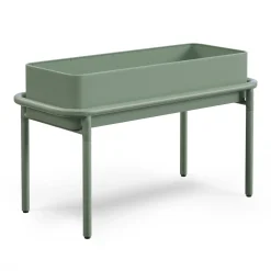 Marais Low Outdoor Planter - Khaki Green