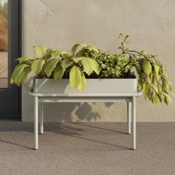 Marais Low Outdoor Planter - Taupe
