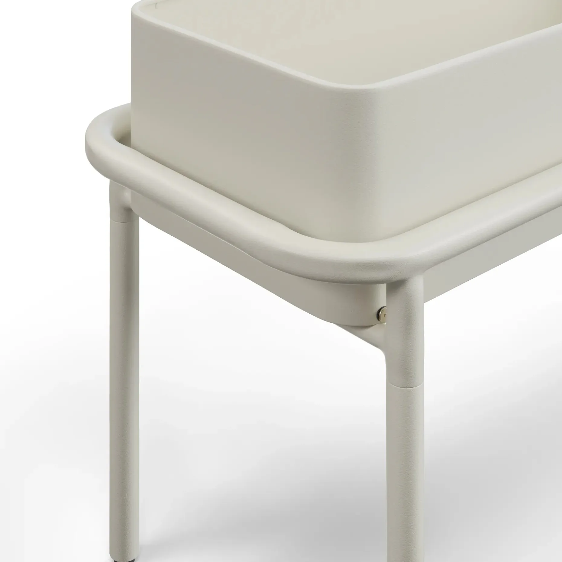 Marais Low Outdoor Planter - Taupe