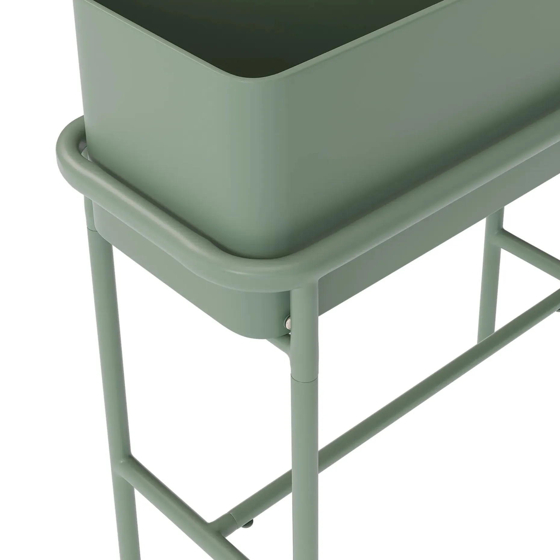 Marais Tall Outdoor Planter - Khaki Green