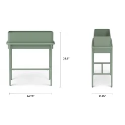 Marais Tall Outdoor Planter - Khaki Green