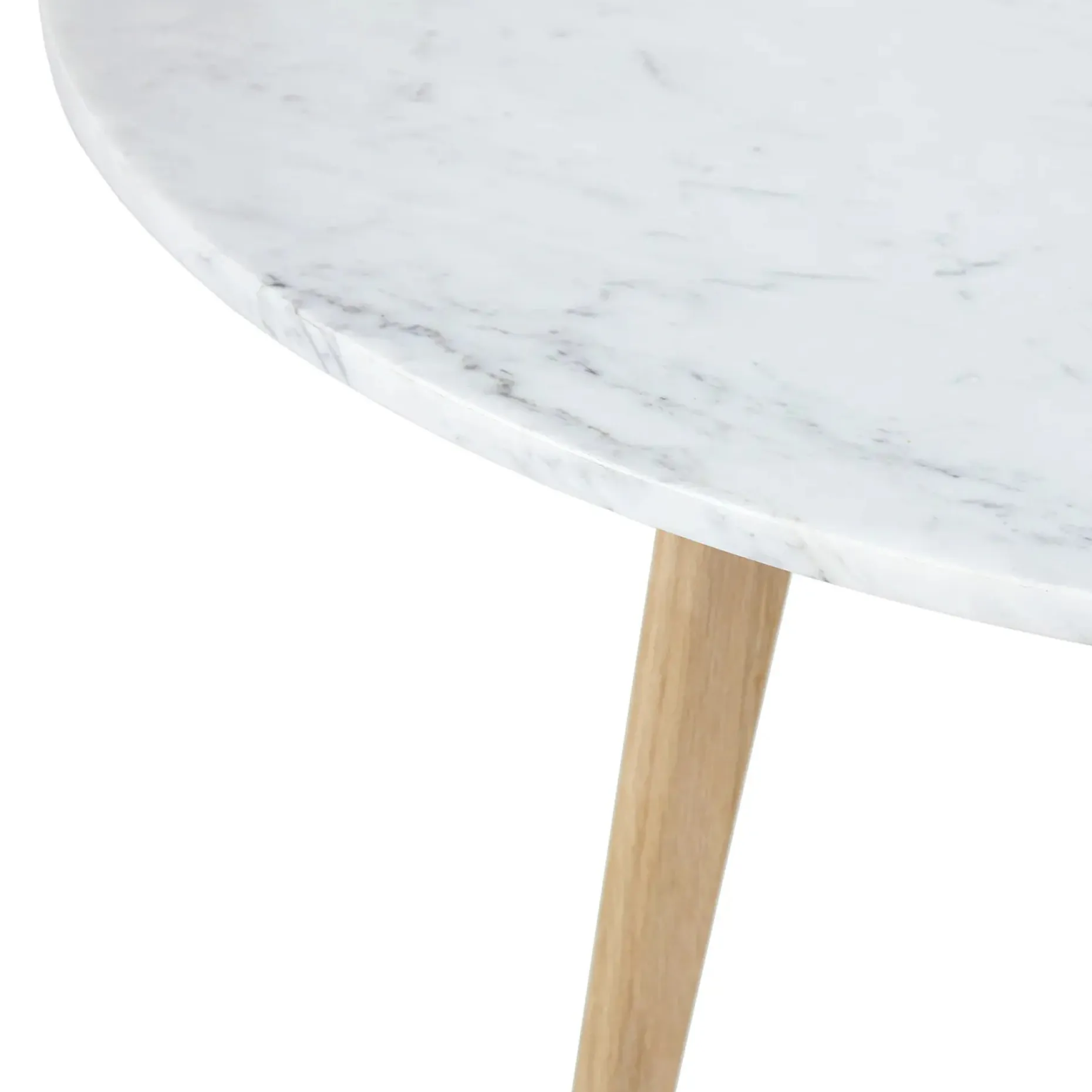 Mara 31.5" Marble Coffee Table - Oak