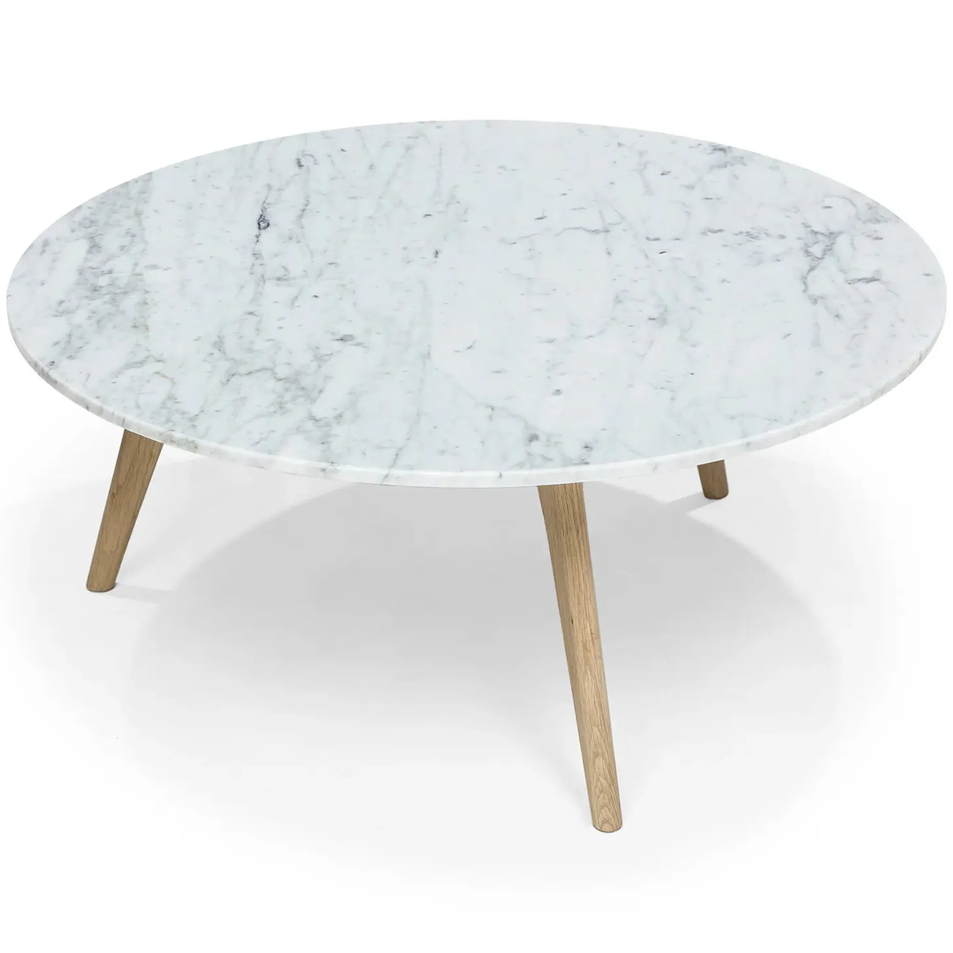 Mara 31.5" Marble Coffee Table - Oak