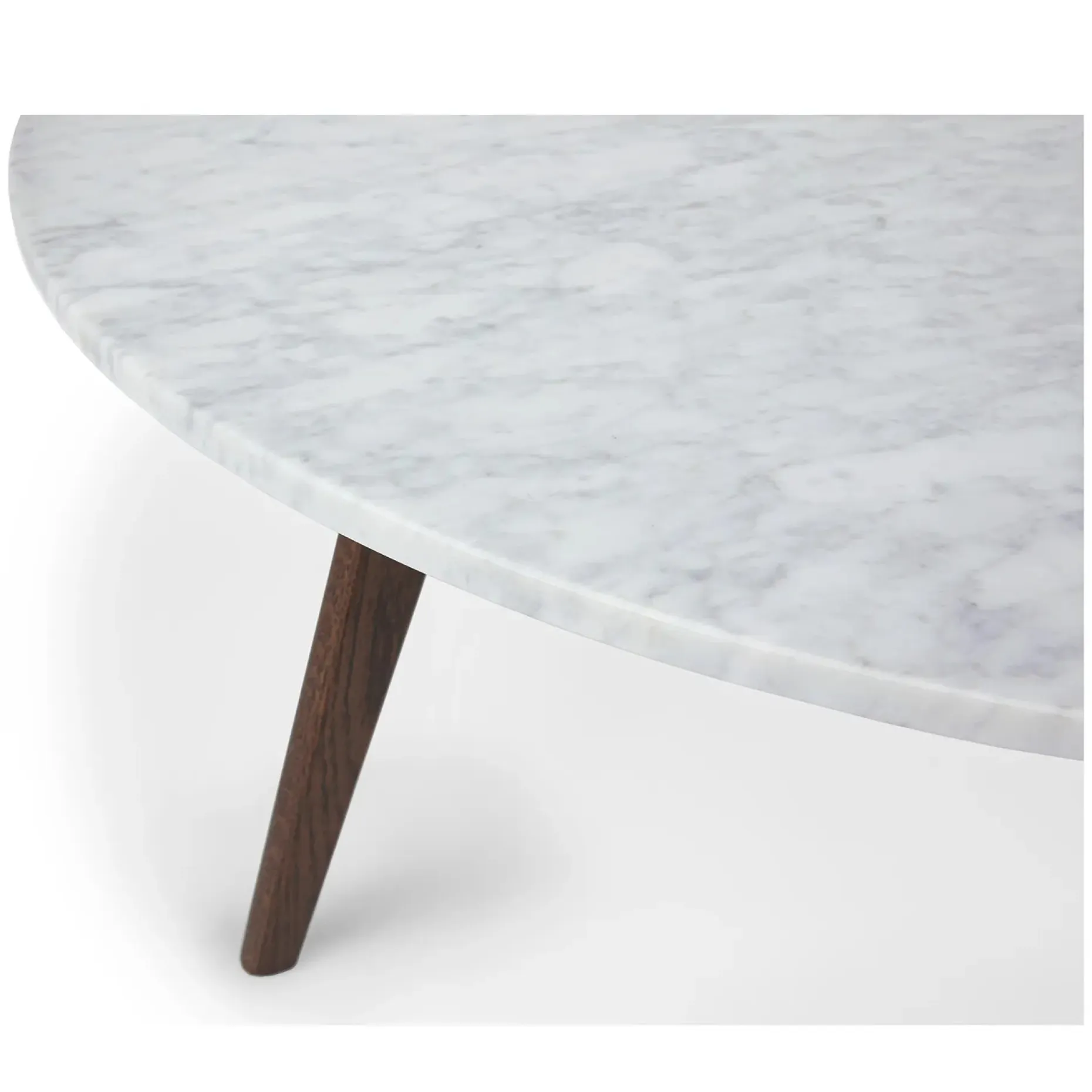 Mara 31.5" Marble Coffee Table - Walnut