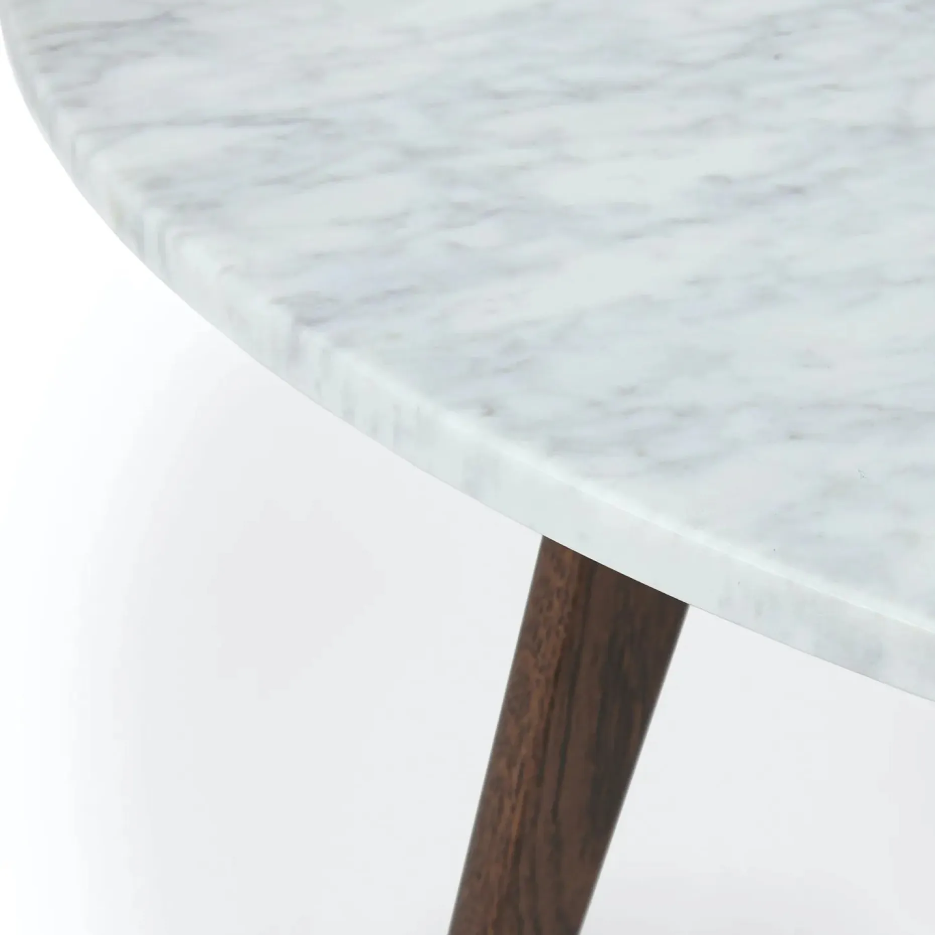 Mara 31.5" Marble Coffee Table - Walnut