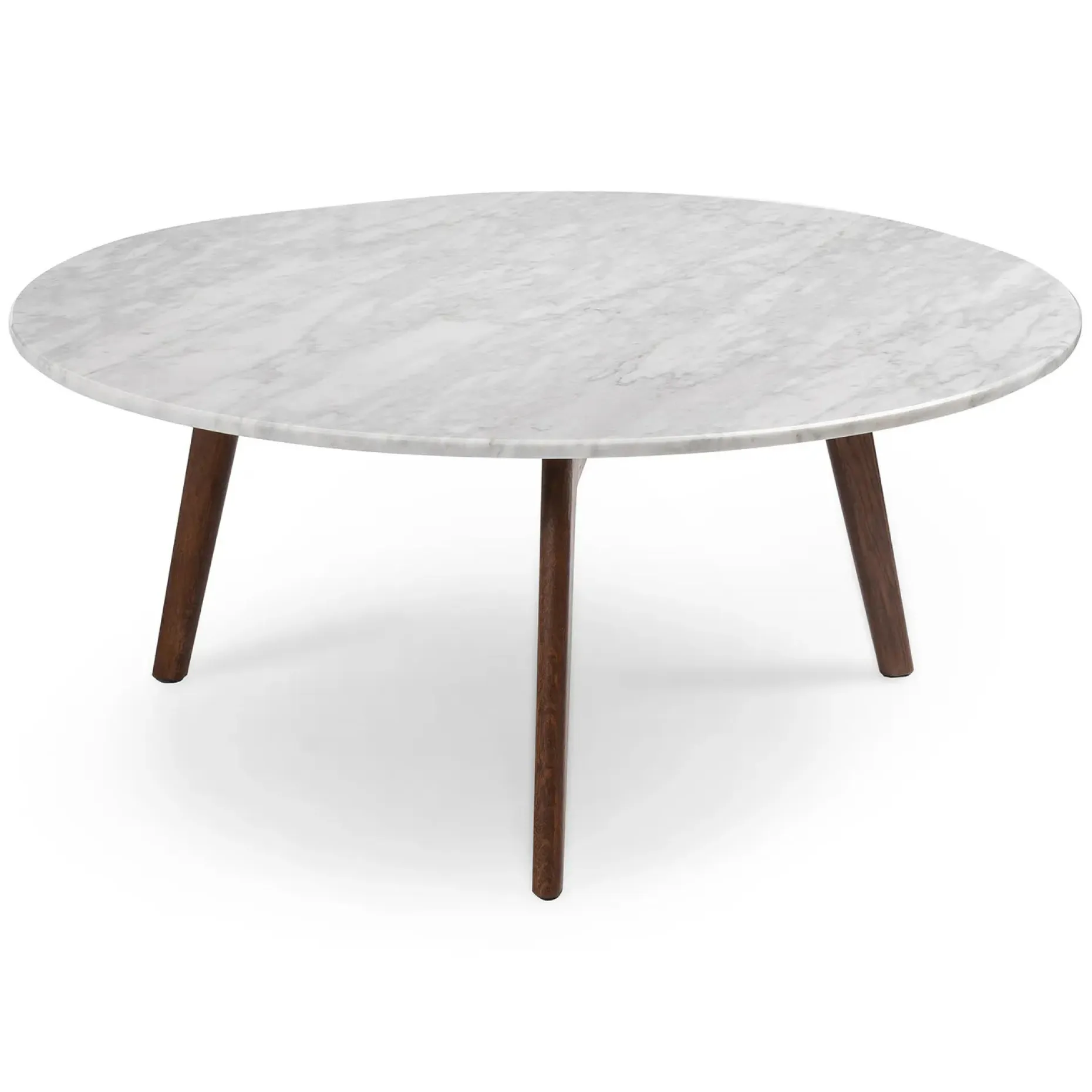 Mara 31.5" Marble Coffee Table - Walnut