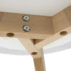 Mara Marble Side Table - Oak