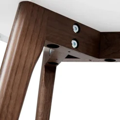 Mara Marble Side Table - Walnut
