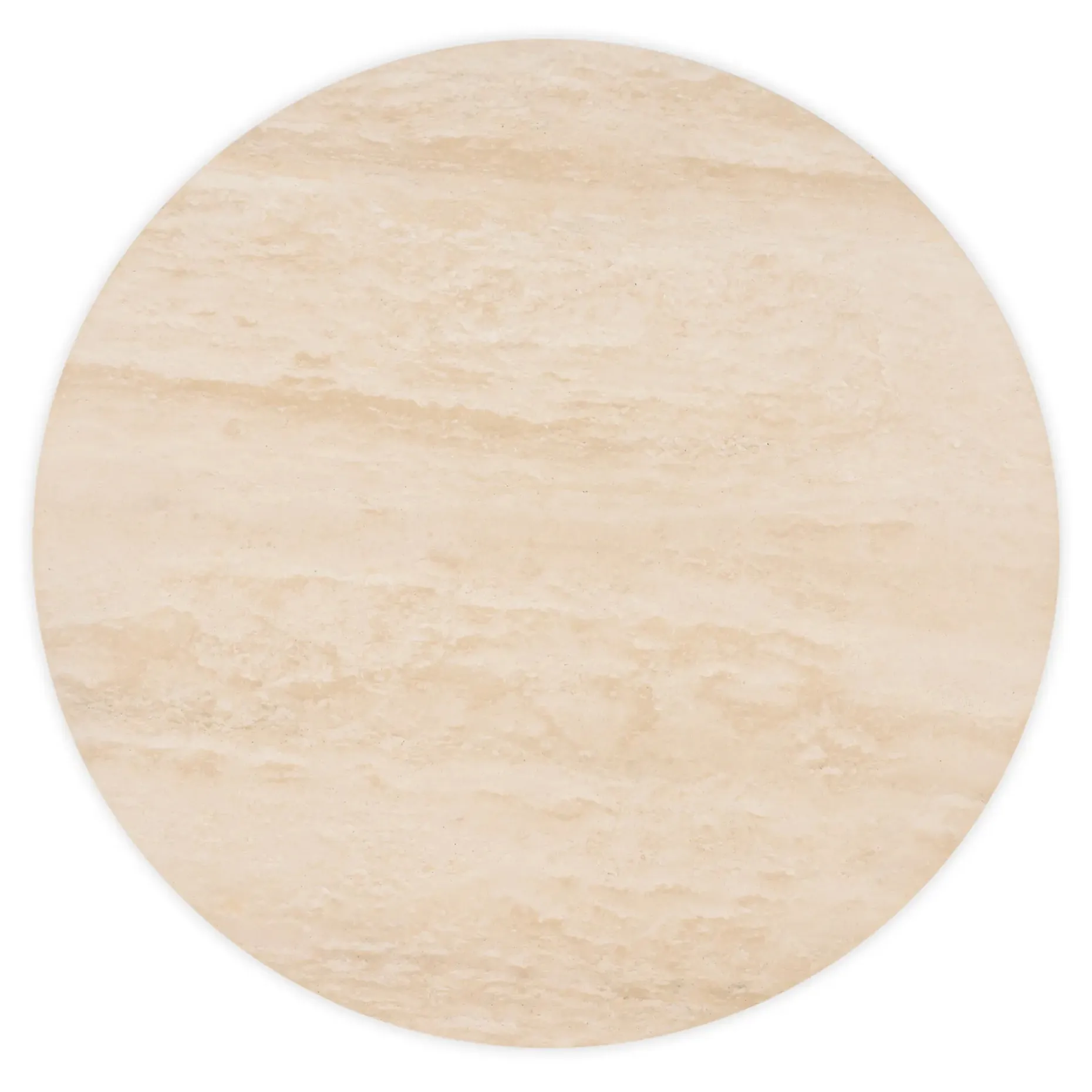Mara 31.5" Travertine Coffee Table - Walnut