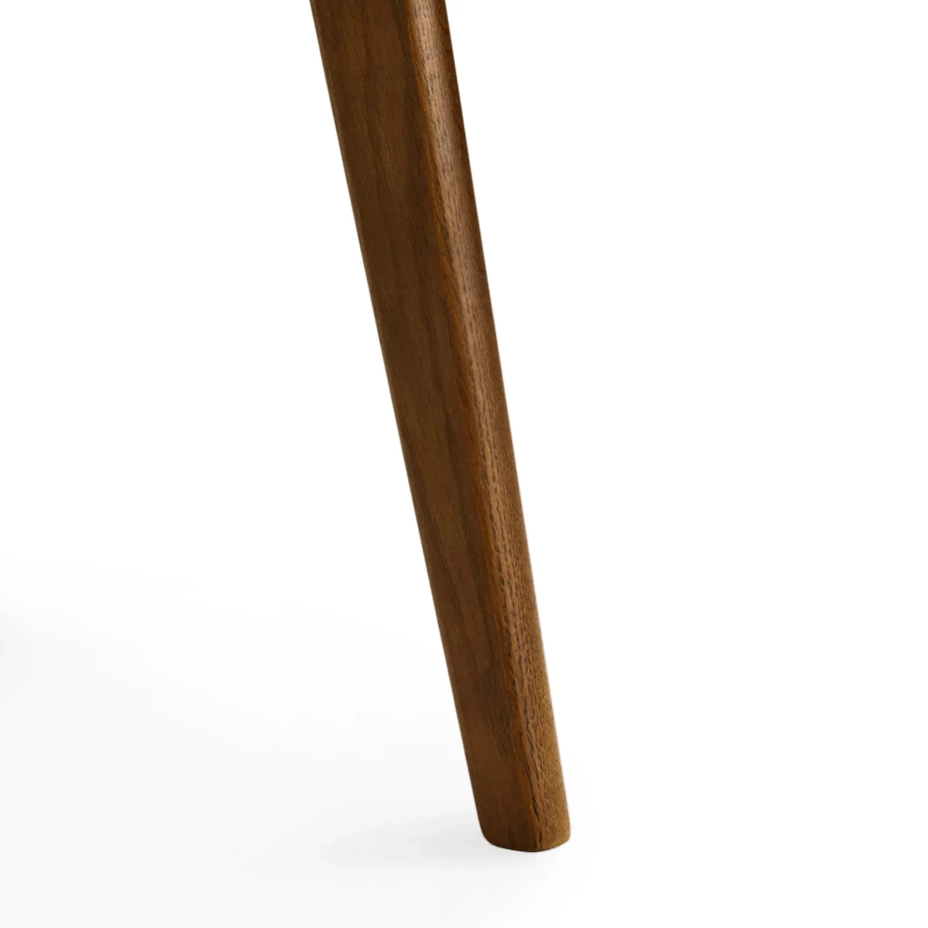 Mara Travertine Side Table - Walnut