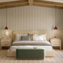 Maren King Bed - Natural Ash