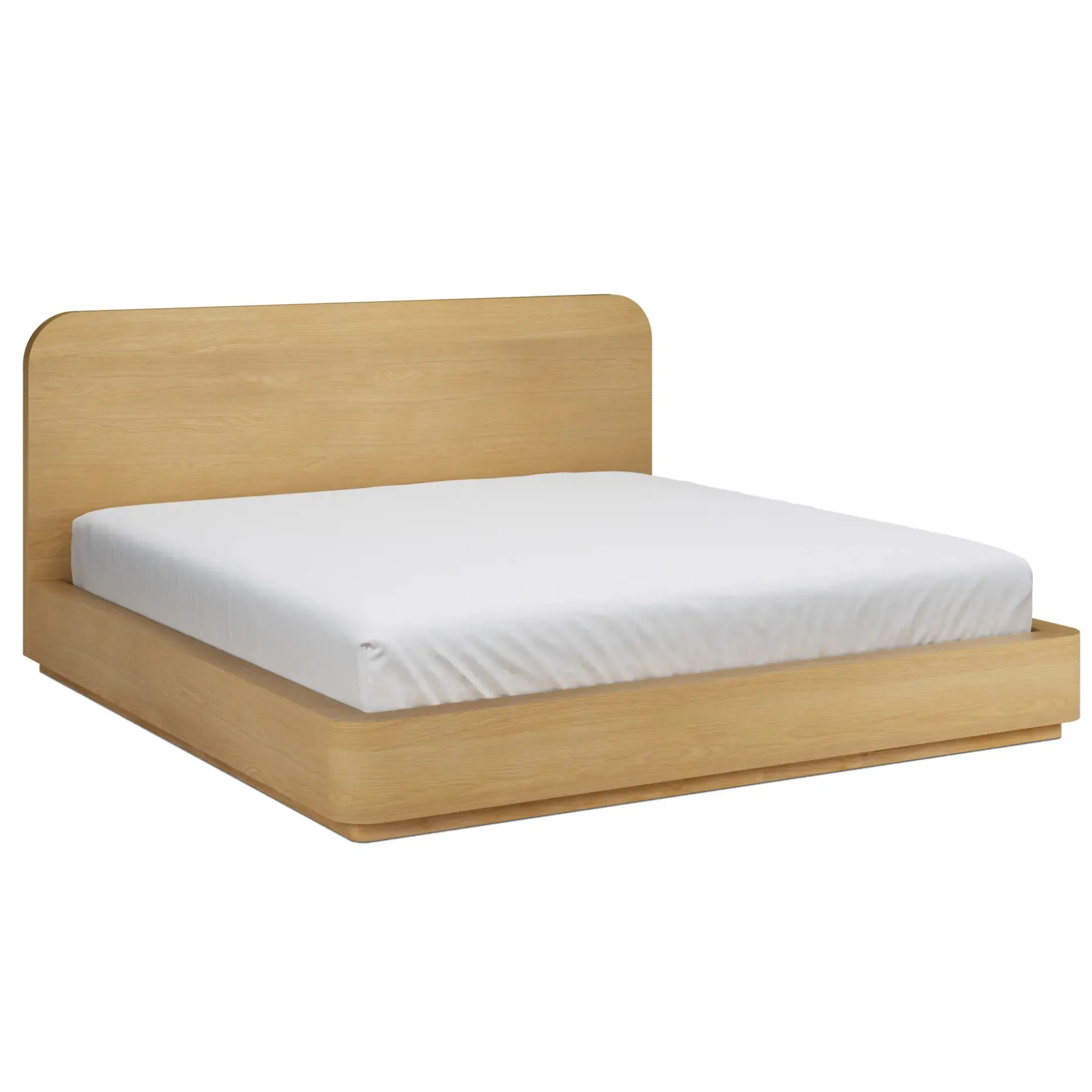 Maren King Bed - Natural Oak