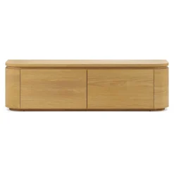 Maren 63" Low Media Unit - Natural Oak