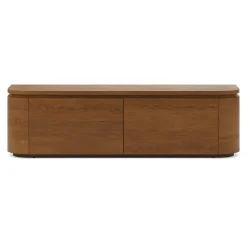 Maren 63" Low Media Unit - Smoked Oak