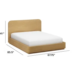 Maren Queen Bed - Natural Oak