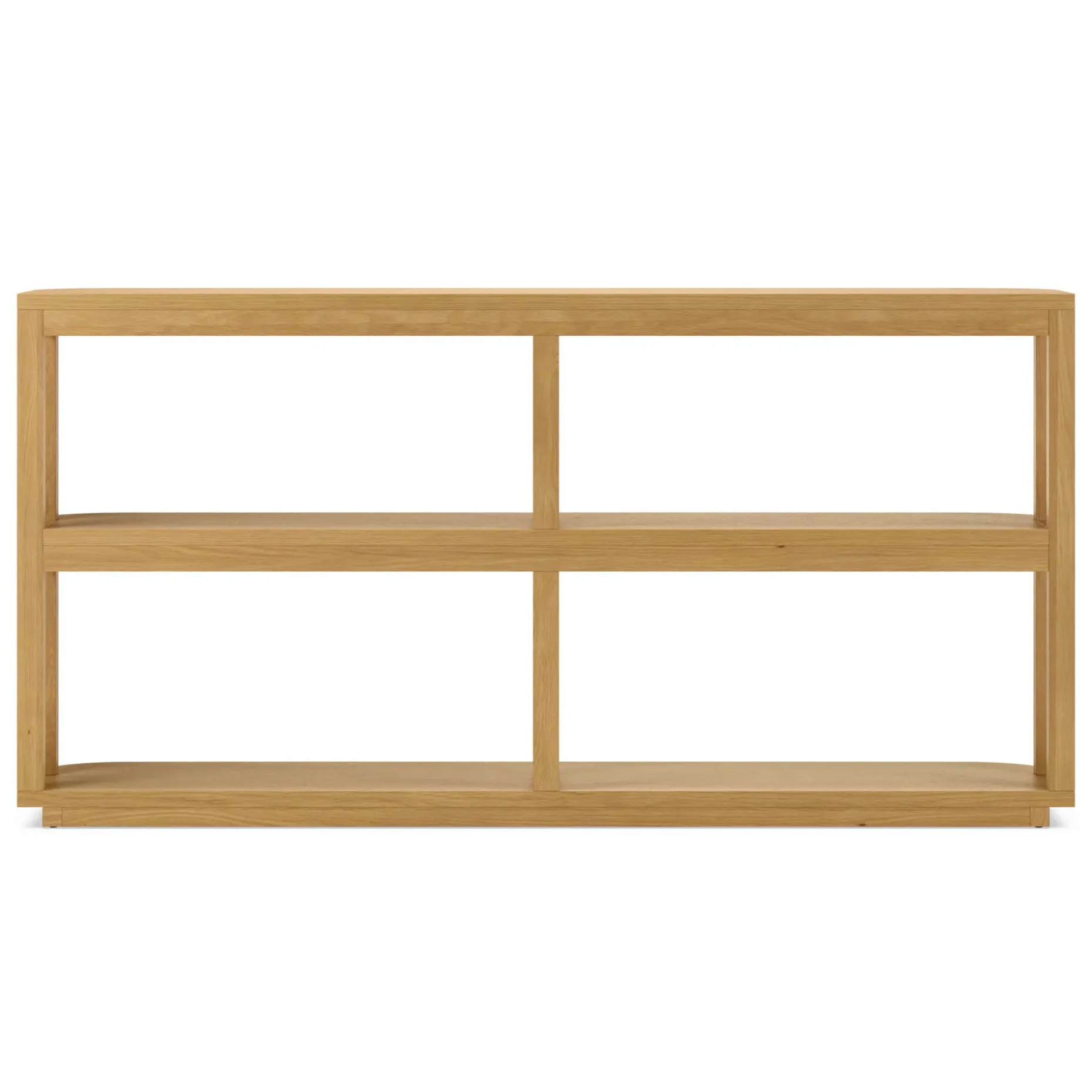 Maren 64" Shelving Unit, Short - Natural Oak