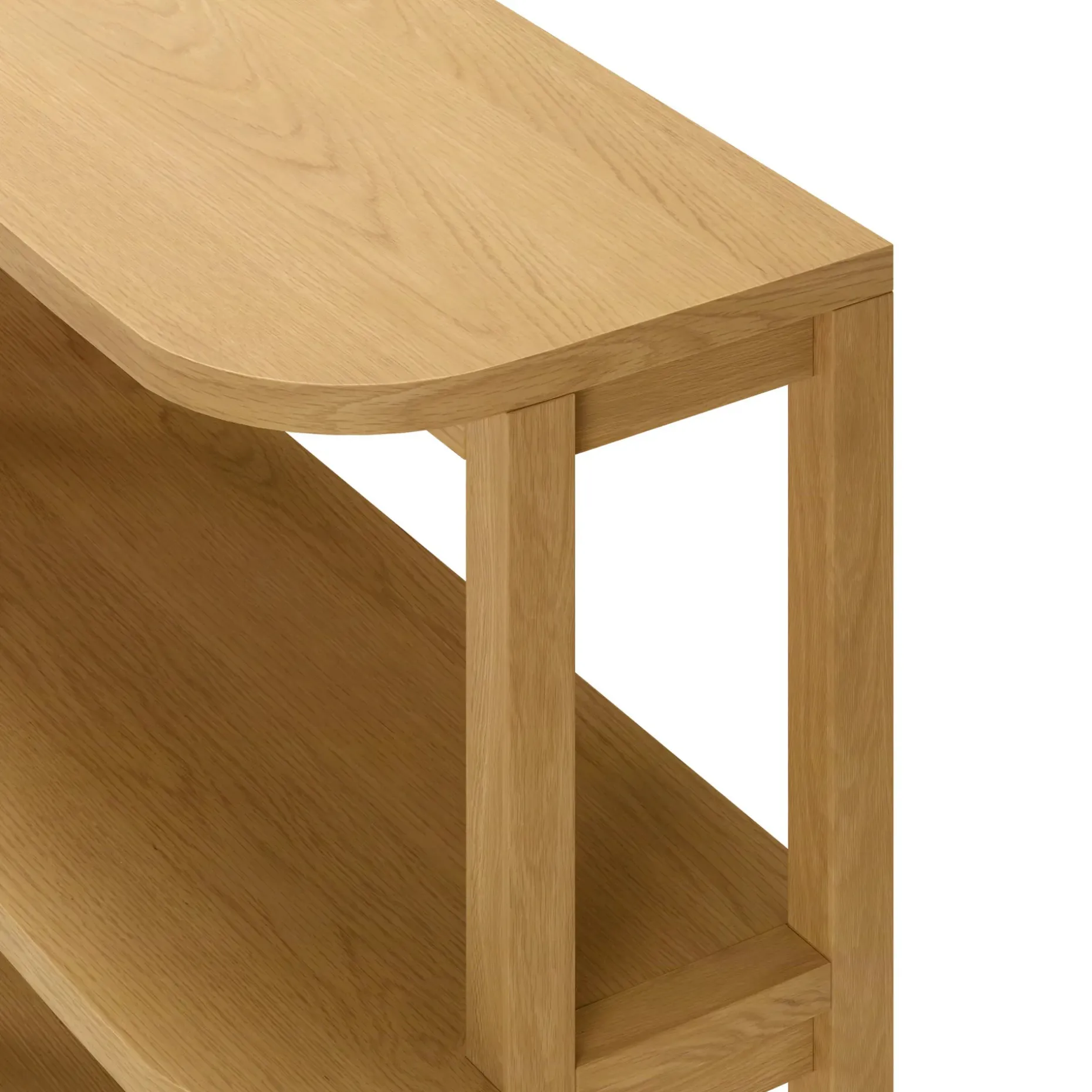 Maren 64" Shelving Unit, Short - Natural Oak