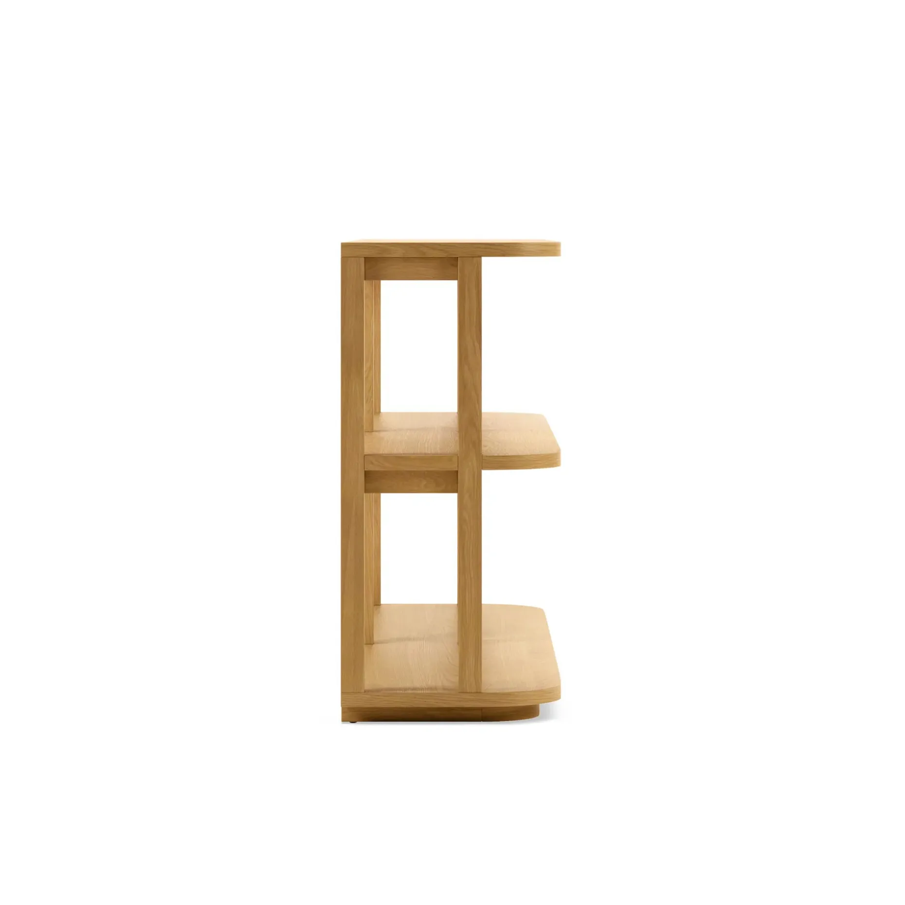 Maren 64" Shelving Unit, Short - Natural Oak