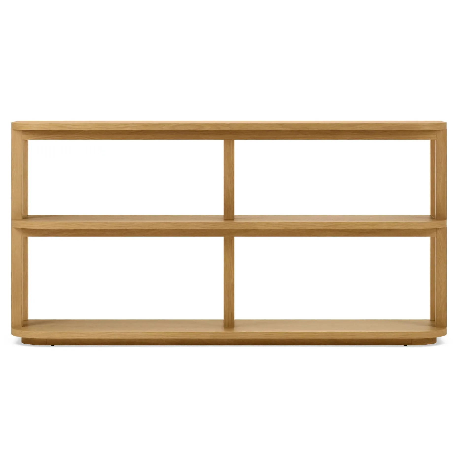 Maren 64" Shelving Unit, Short - Natural Oak