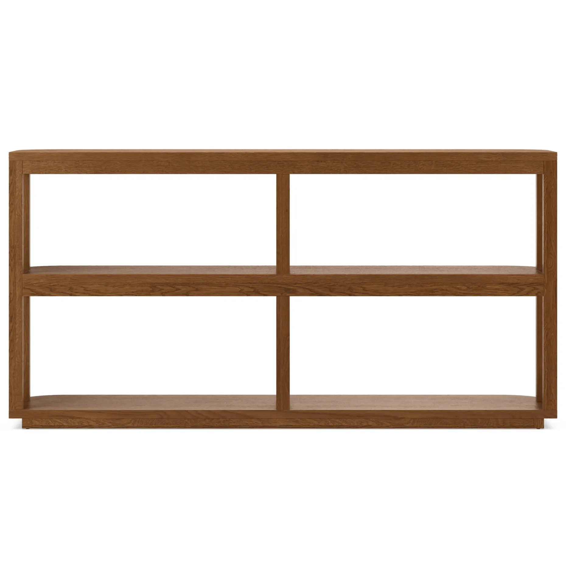 Maren 64" Shelving Unit, Short - Smoked Oak