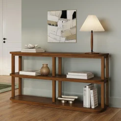 Maren 64" Shelving Unit, Short - Walnut
