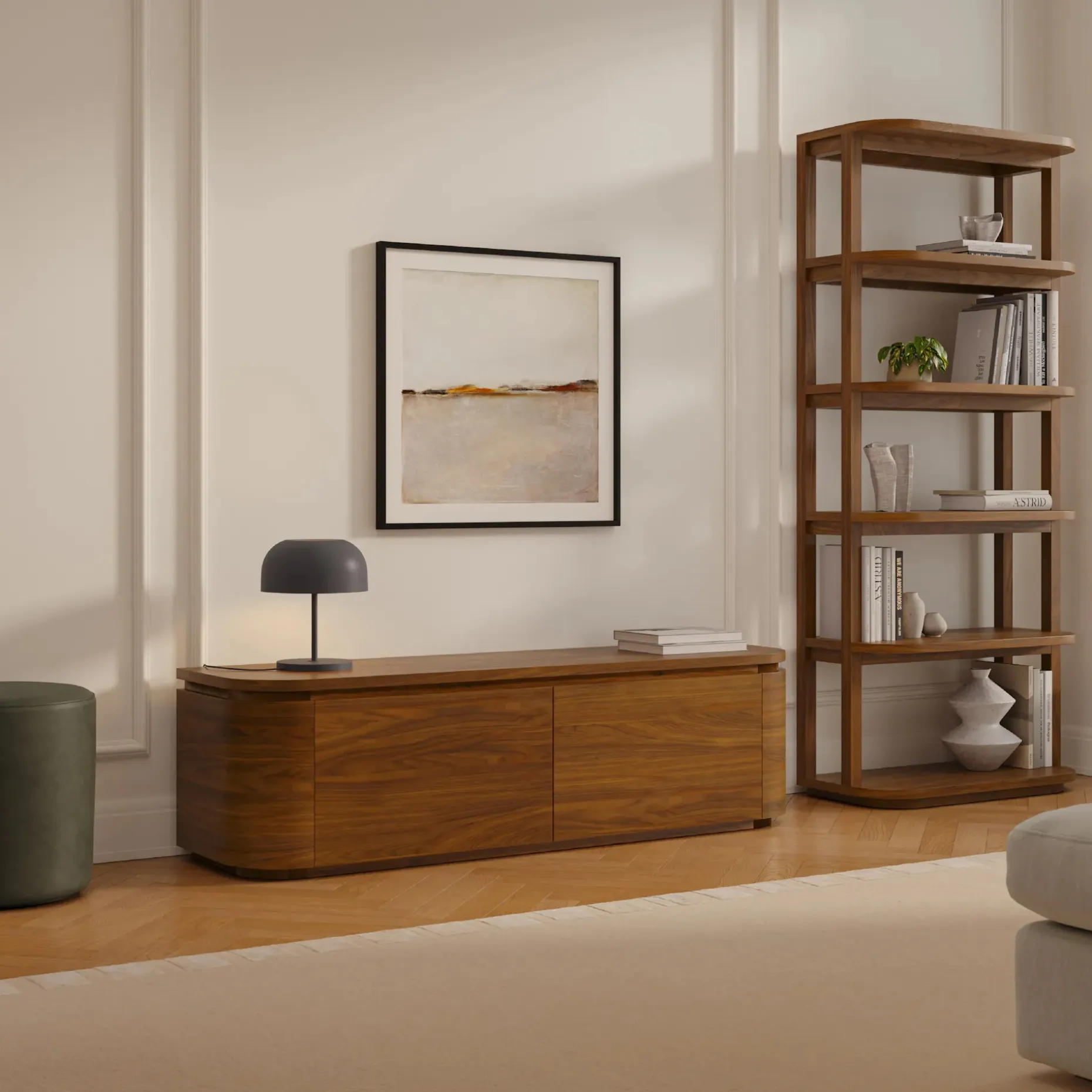 Maren 32" Shelving Unit - Walnut