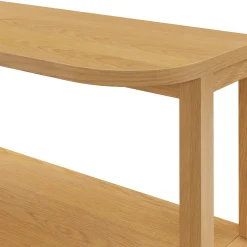 Maren 42" Shelving Unit with Storage - Natural Oak