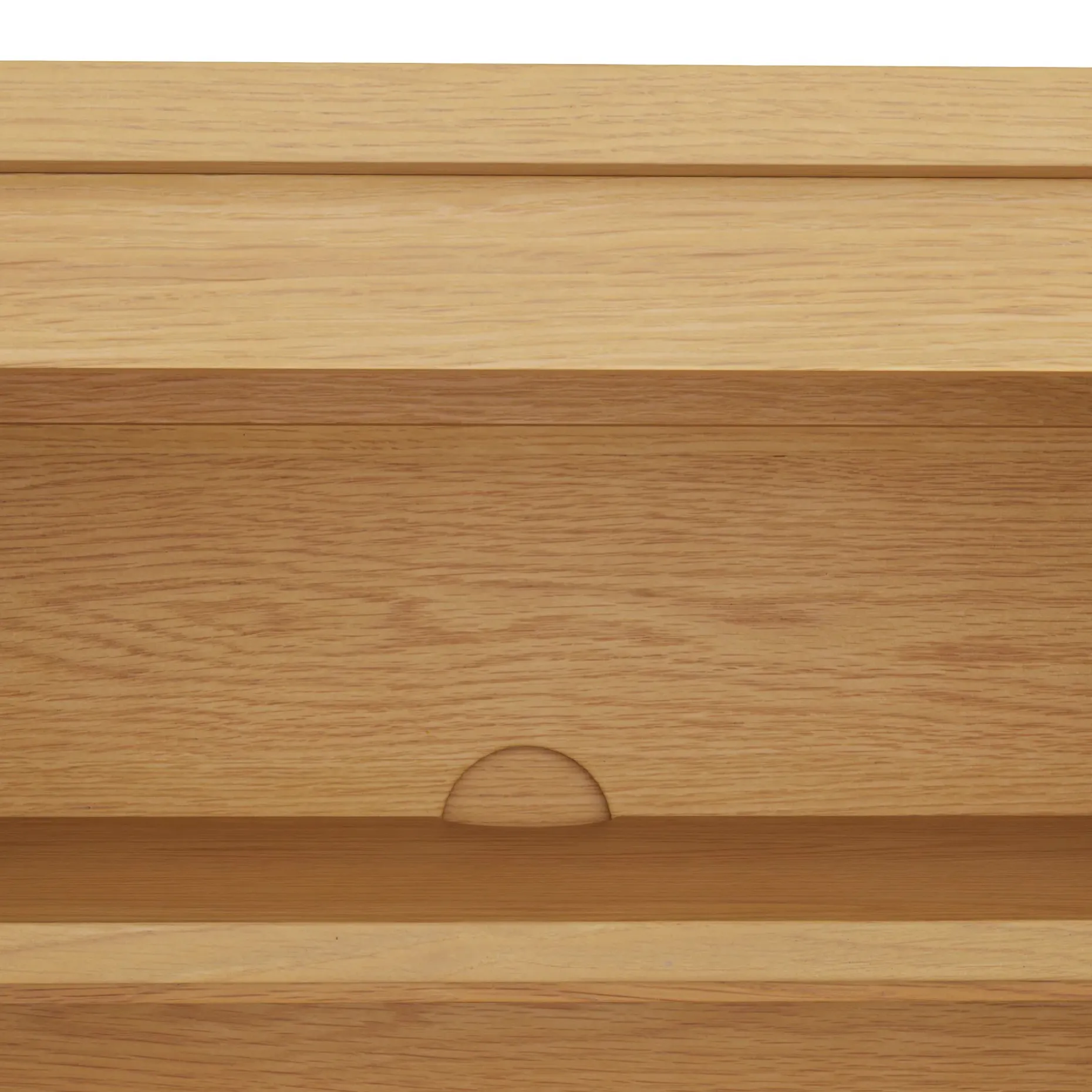 Maren 42" Shelving Unit with Storage - Natural Oak