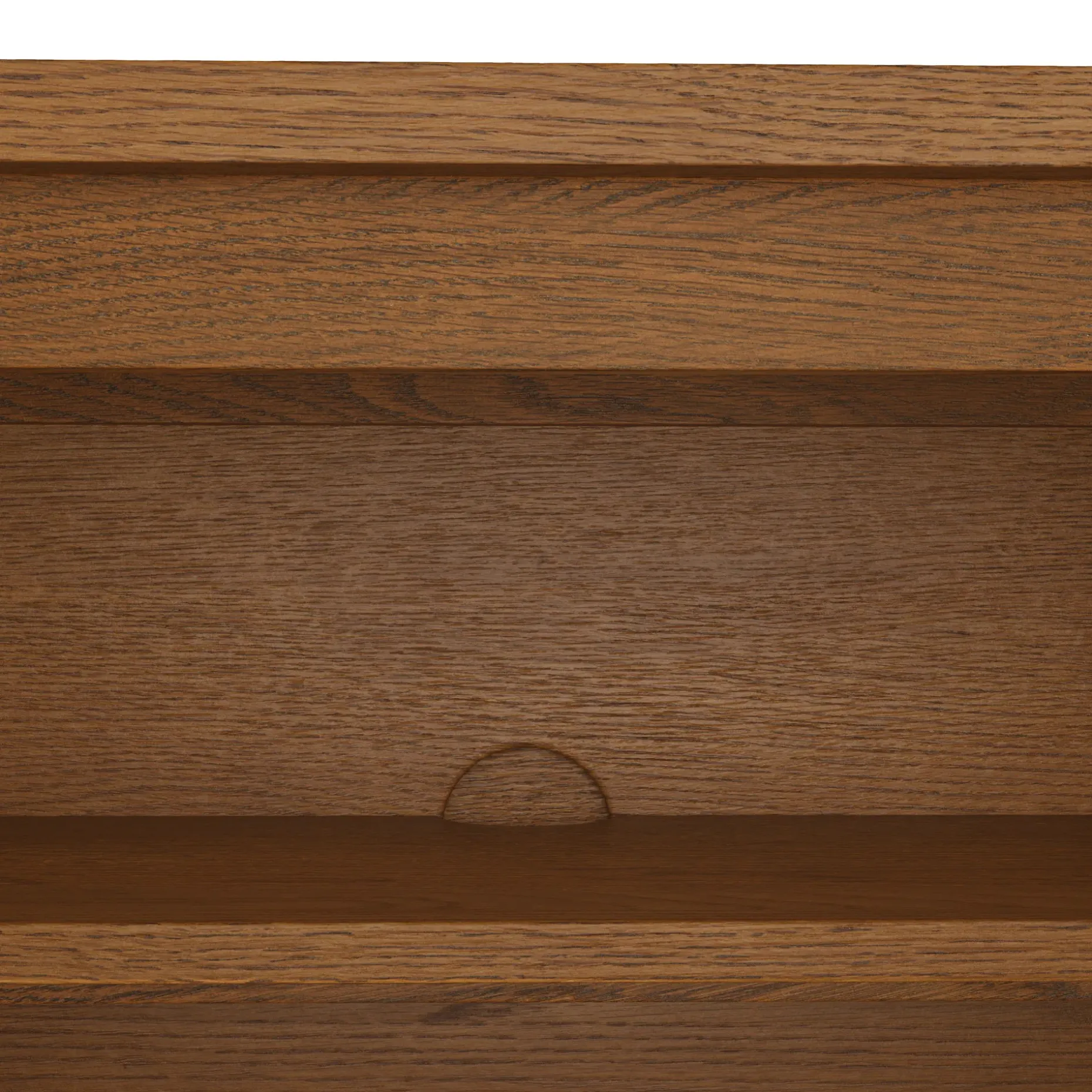Maren 42" Shelving Unit with Storage - Smoked Oak