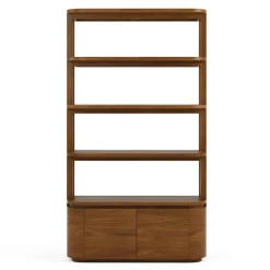 Maren 42" Shelving Unit with Storage - Walnut